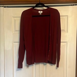Old Navy Women's Deep Red Cardigan